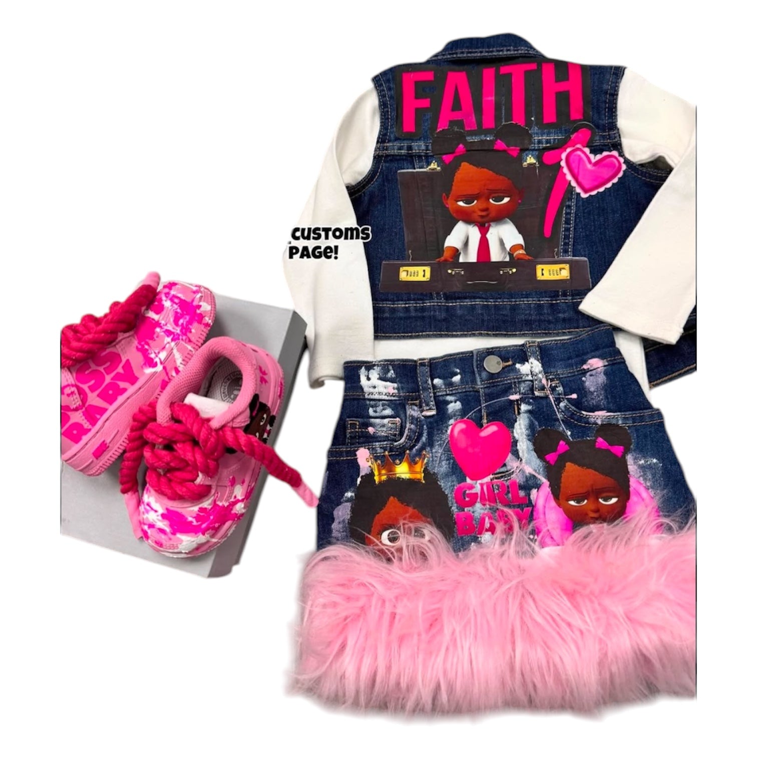 “Pink Boss Baby Full Set”