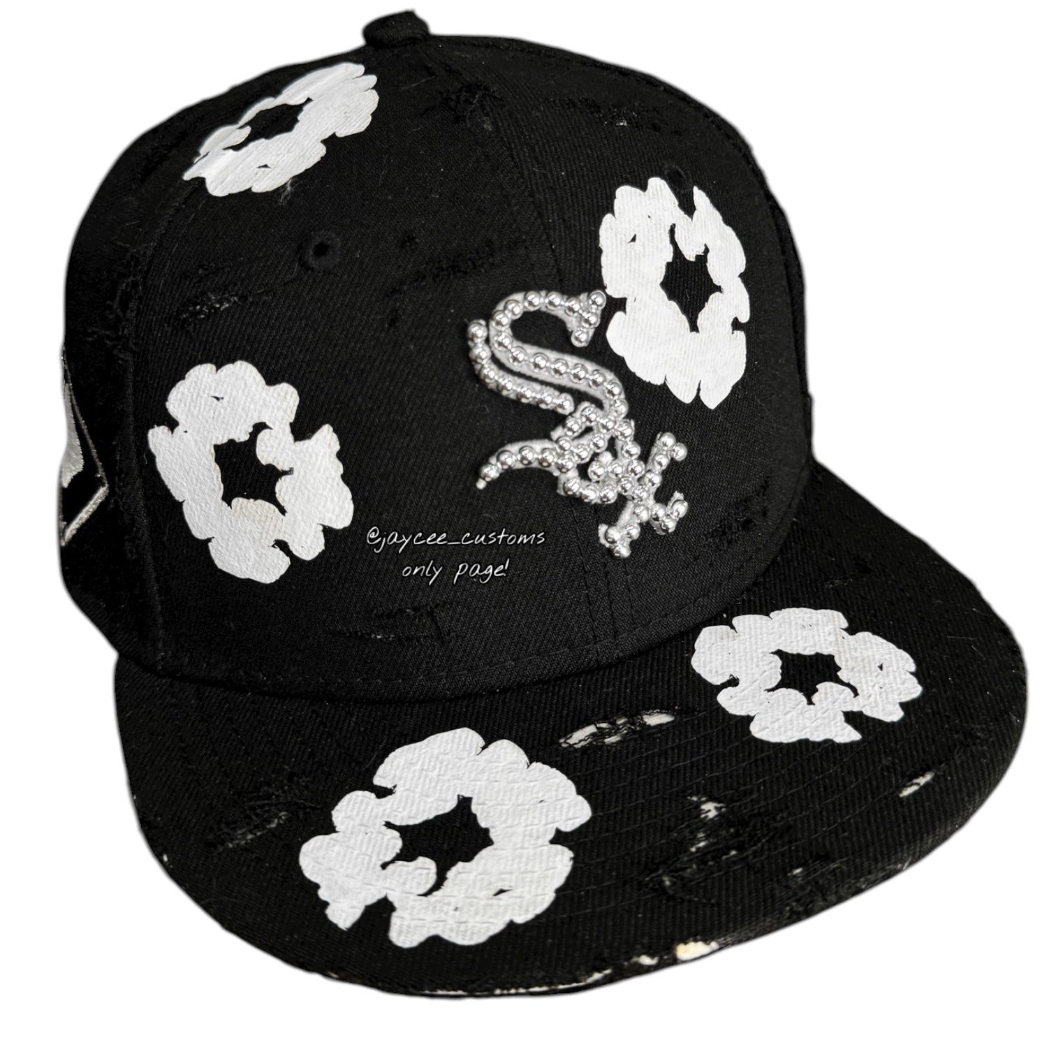 “Denim Tearz Black Snapback”