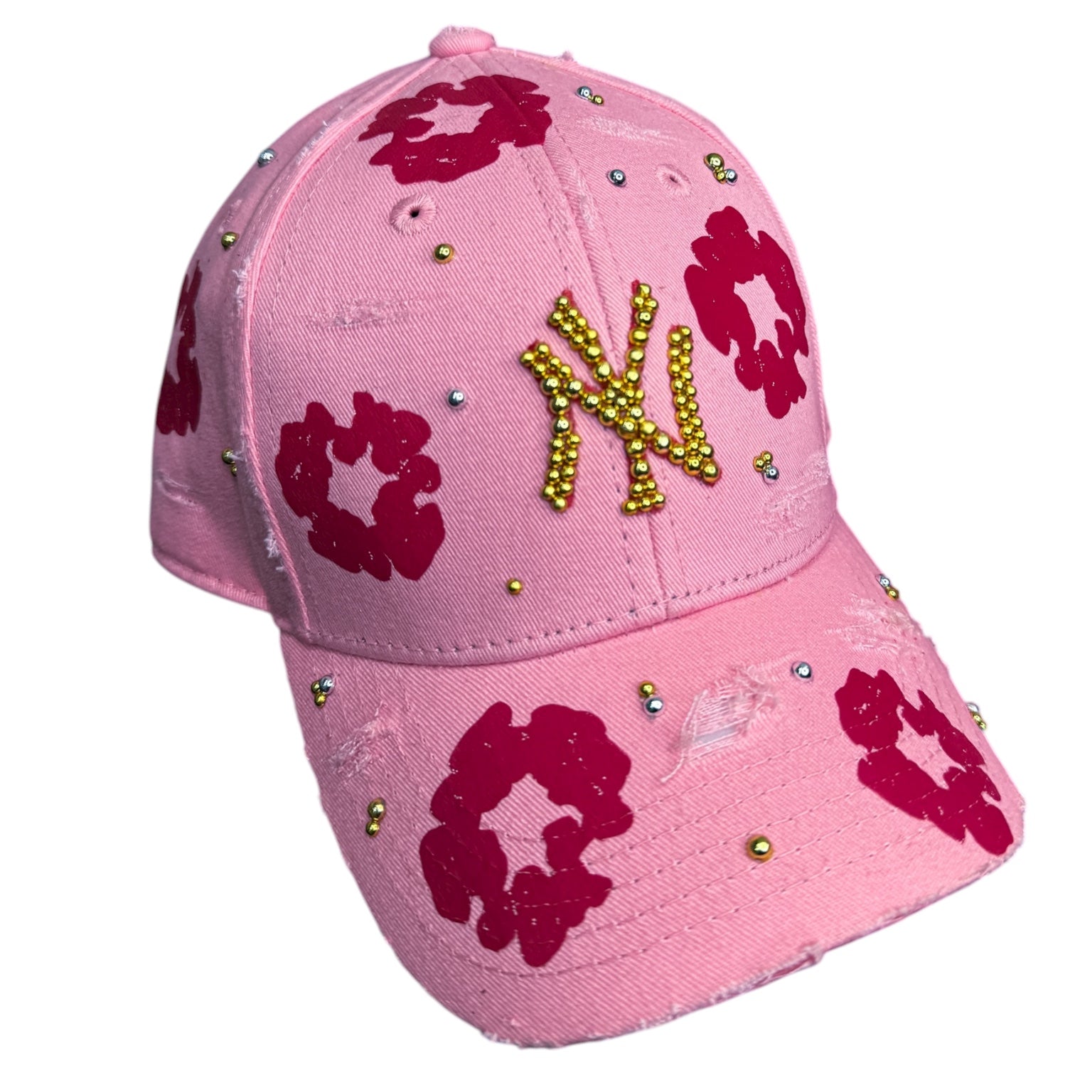 “Denim Tearz Pink Snapback”